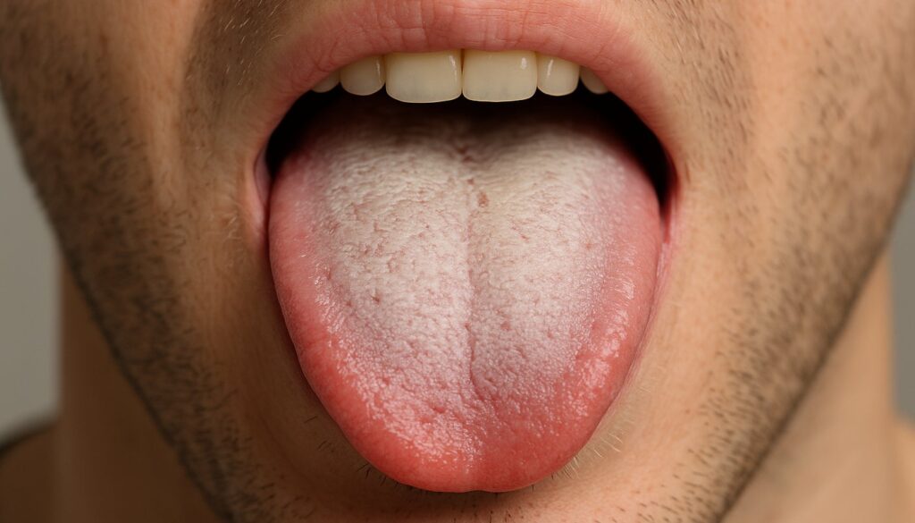 Língua branca (Crédito: Tá Saudável)