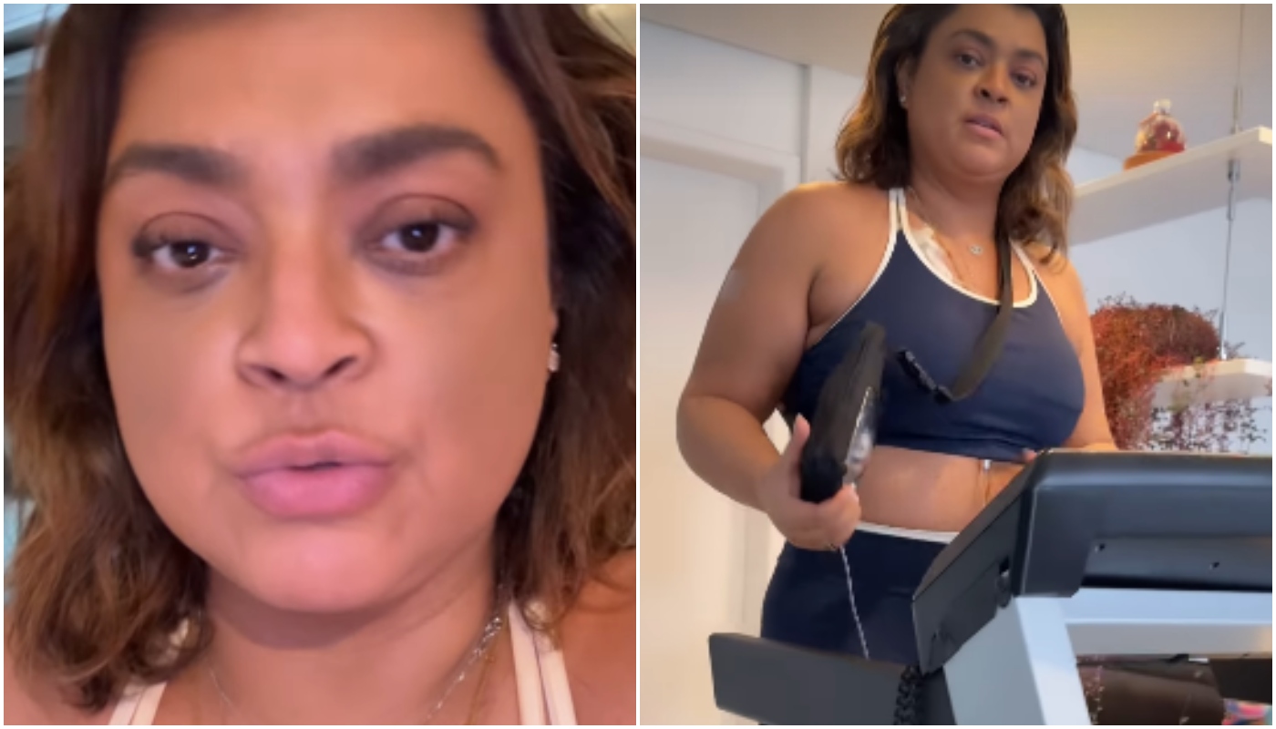 Questionada, Preta Gil explica motivo de saúde para treinar durante aplicação de quimioterapia em casa