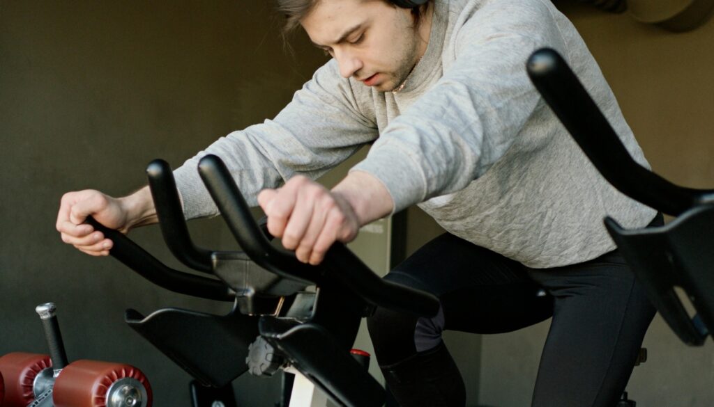treino de bicicleta