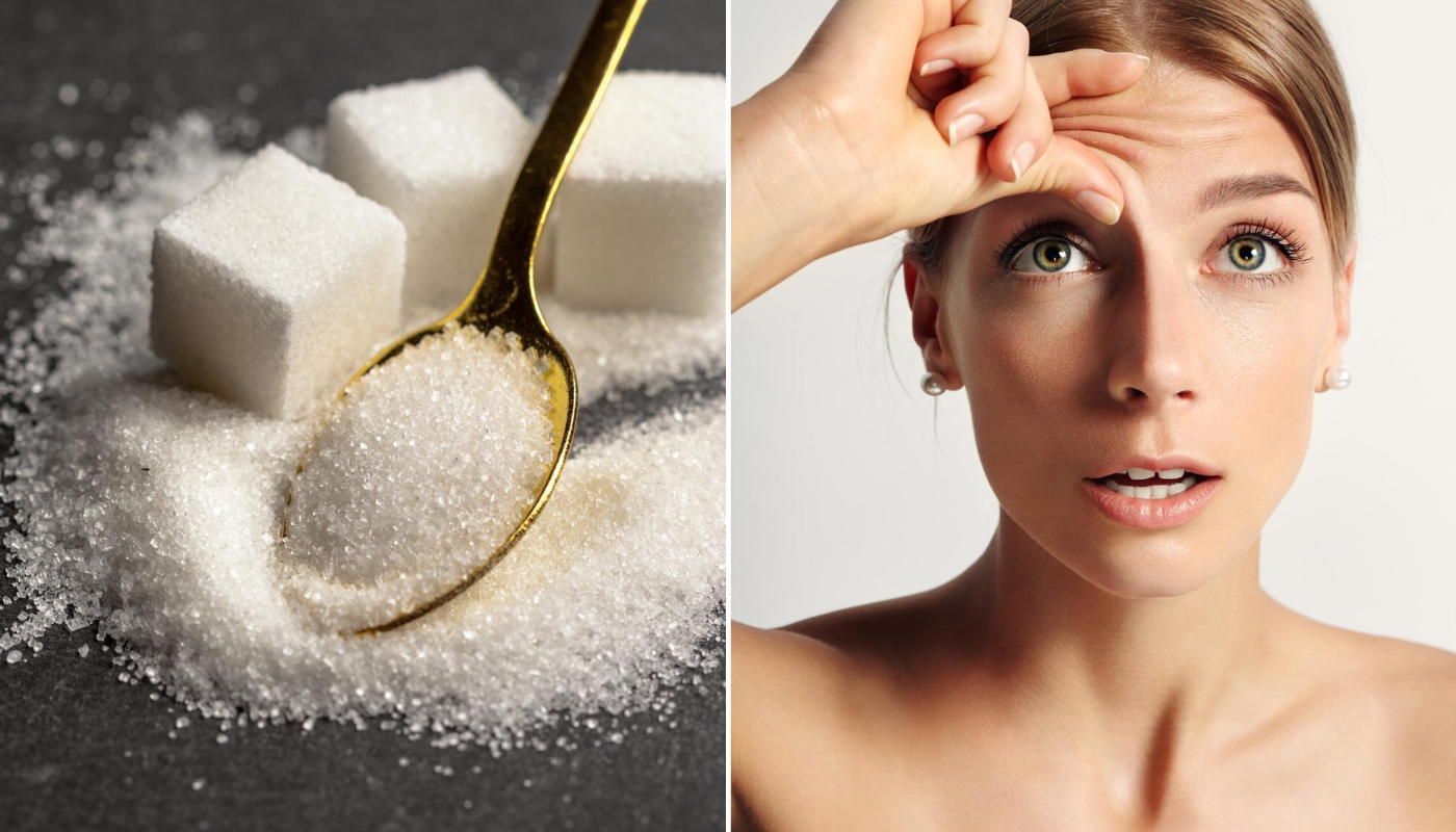 Açúcar faz mal para pele. (Crédito: fabrikasimf/freepik | Anastasia Kazakova/freepik)