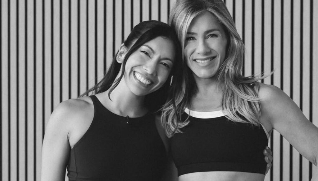 Personal trainer Dani Coleman e Jennifer Aniston