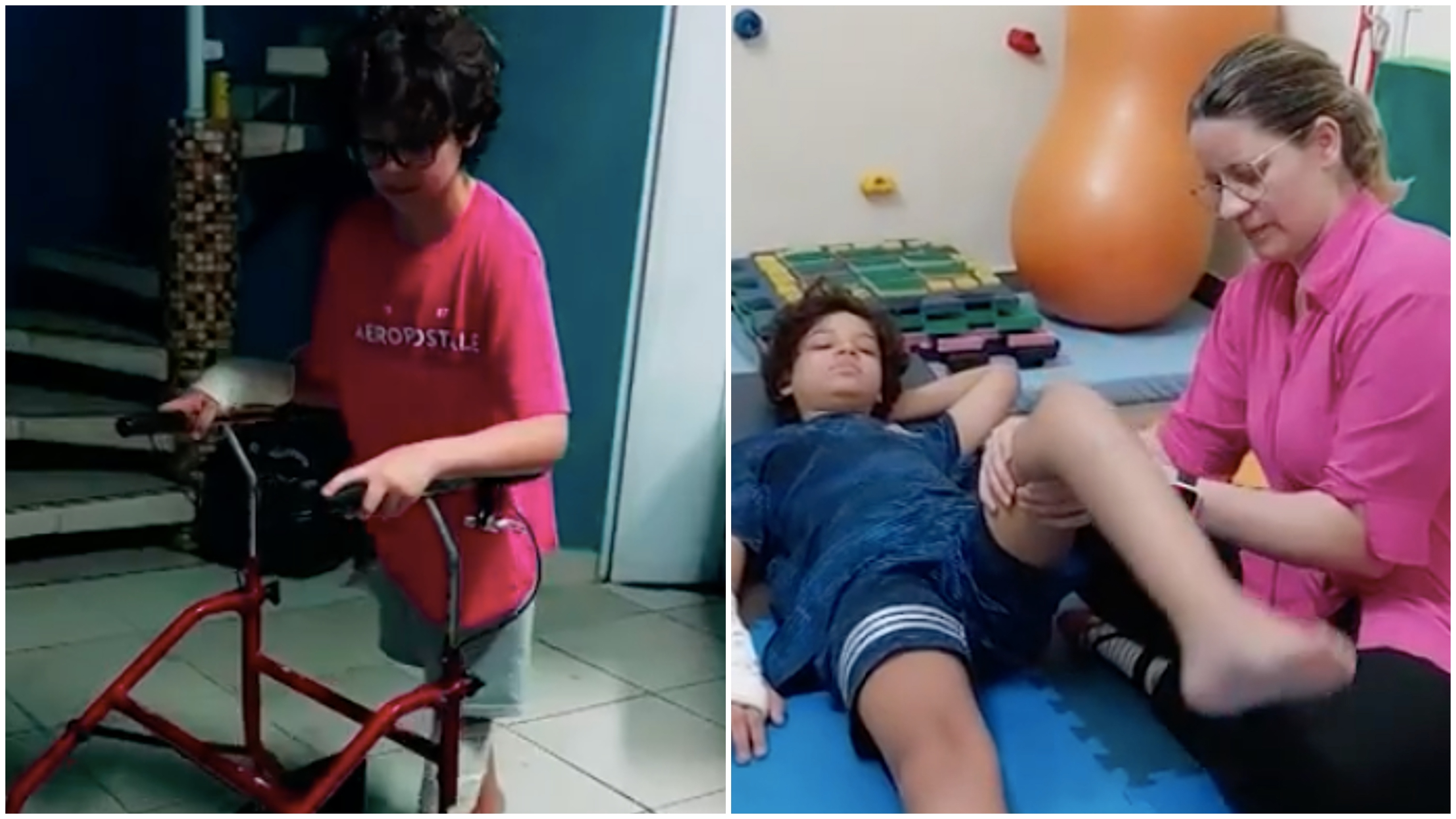 Gustavo já voltou a treinar os passos no mesmo dia em que retirou os pinos da perna