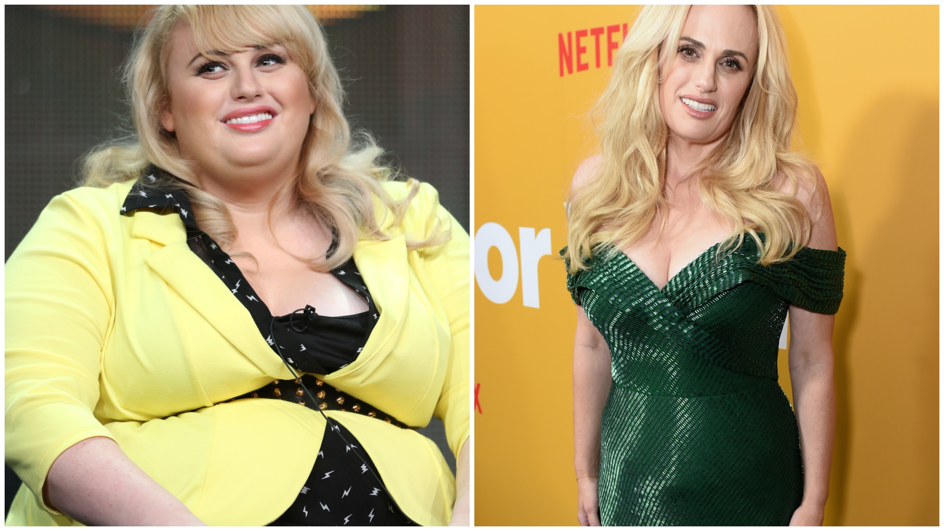 Rebel Wilson em 2013 e em 2021