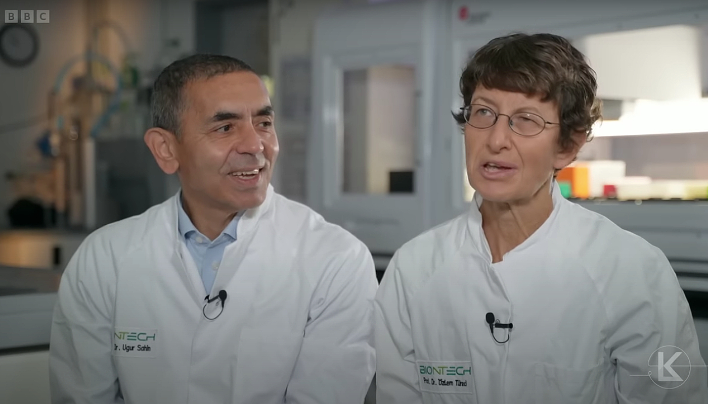 Ugur Sahin e Ozlem Tureci, casal fundador da empresa BioNTech
