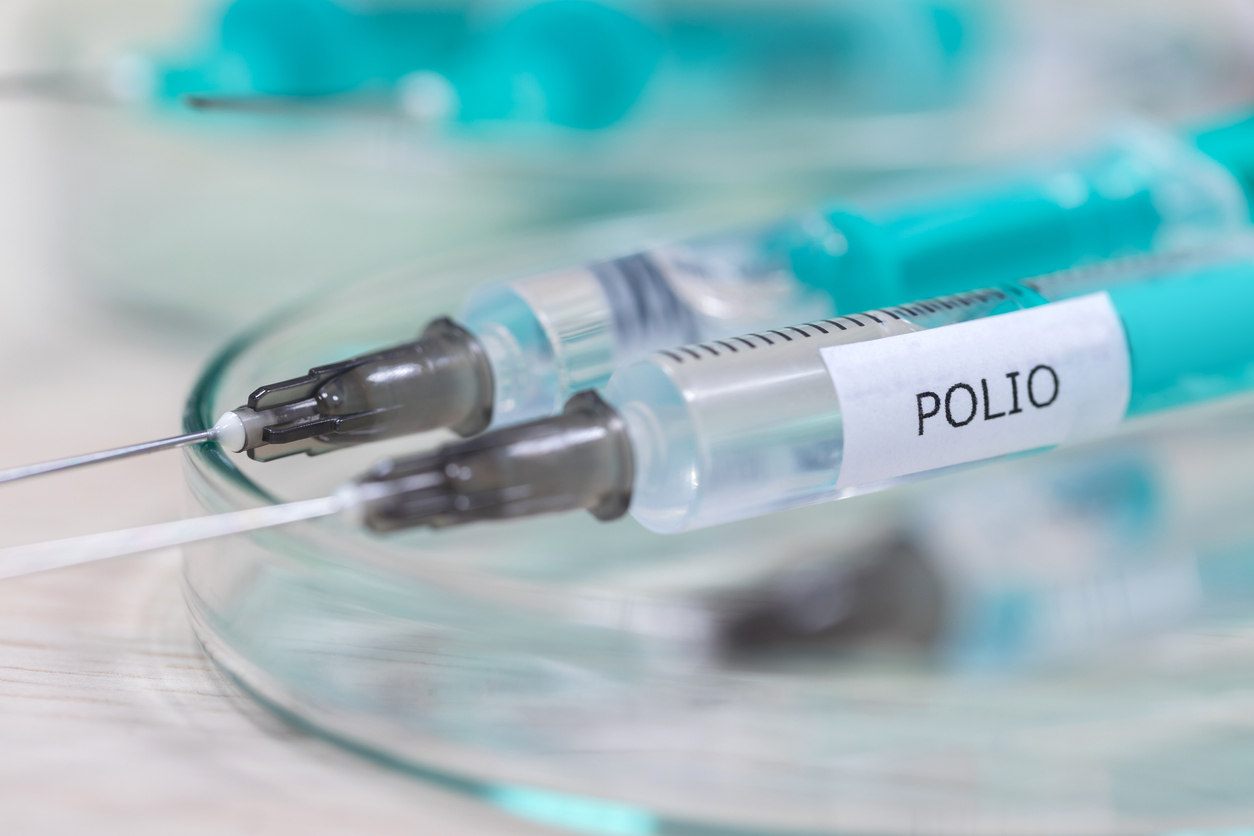 Vacinação da polio está em queda.