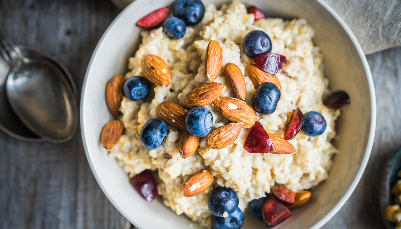 Overnight oats com chia: café da manhã para secar preparado na noite anteiror