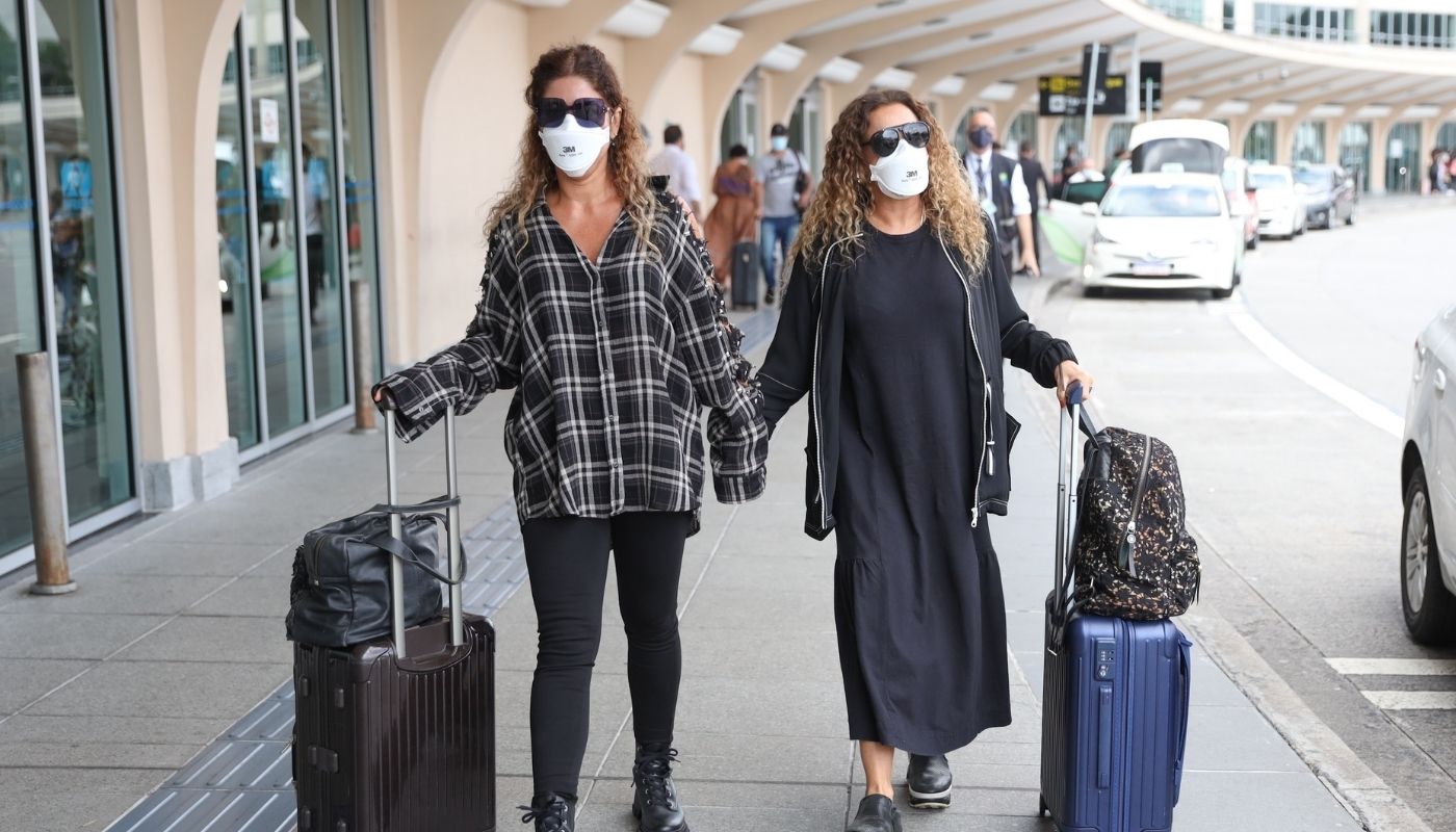 Malu Verçosa e Daniela Mercury estavam em São Paulo para exames de rotina