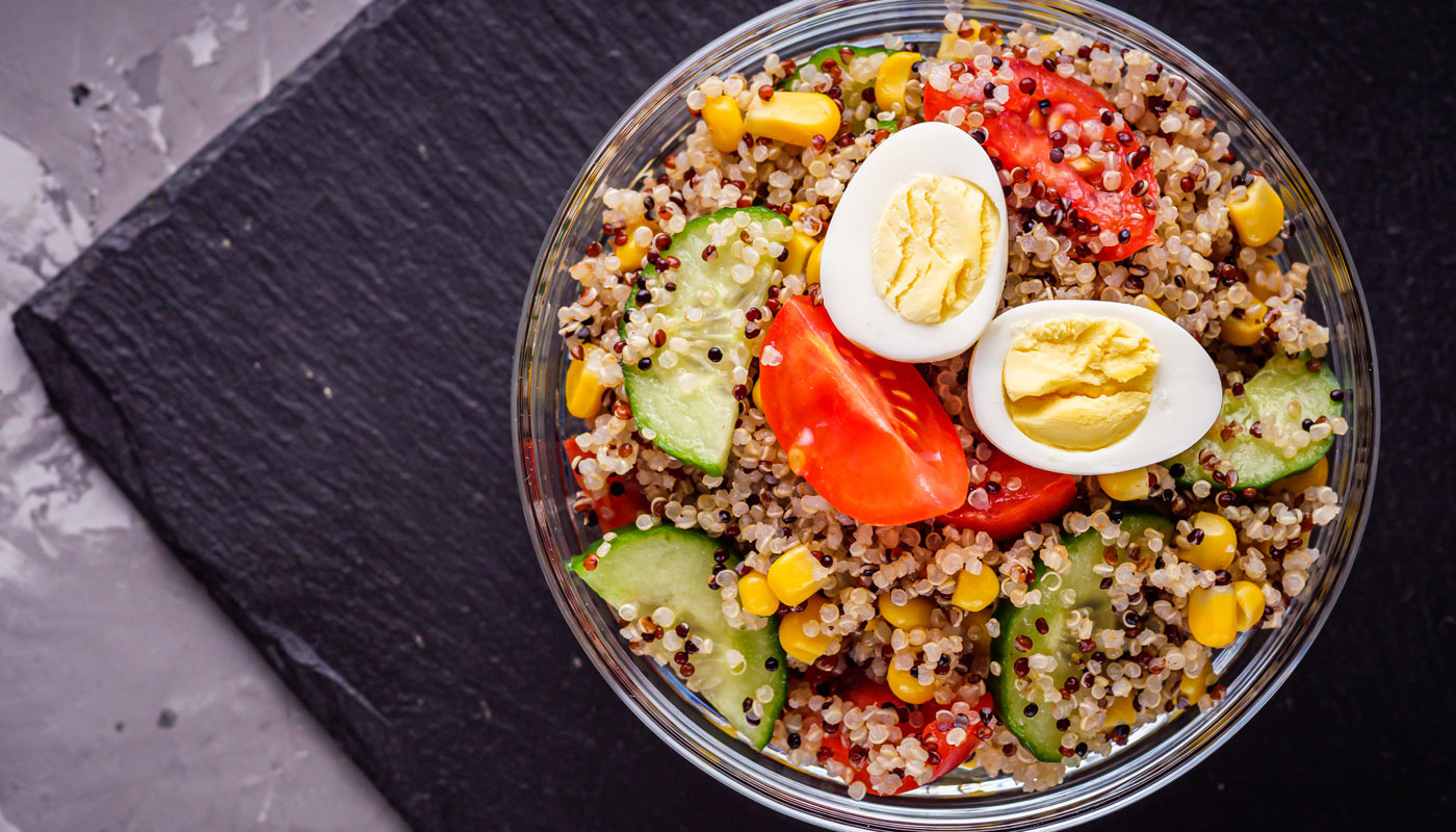 Quinoa com legumes