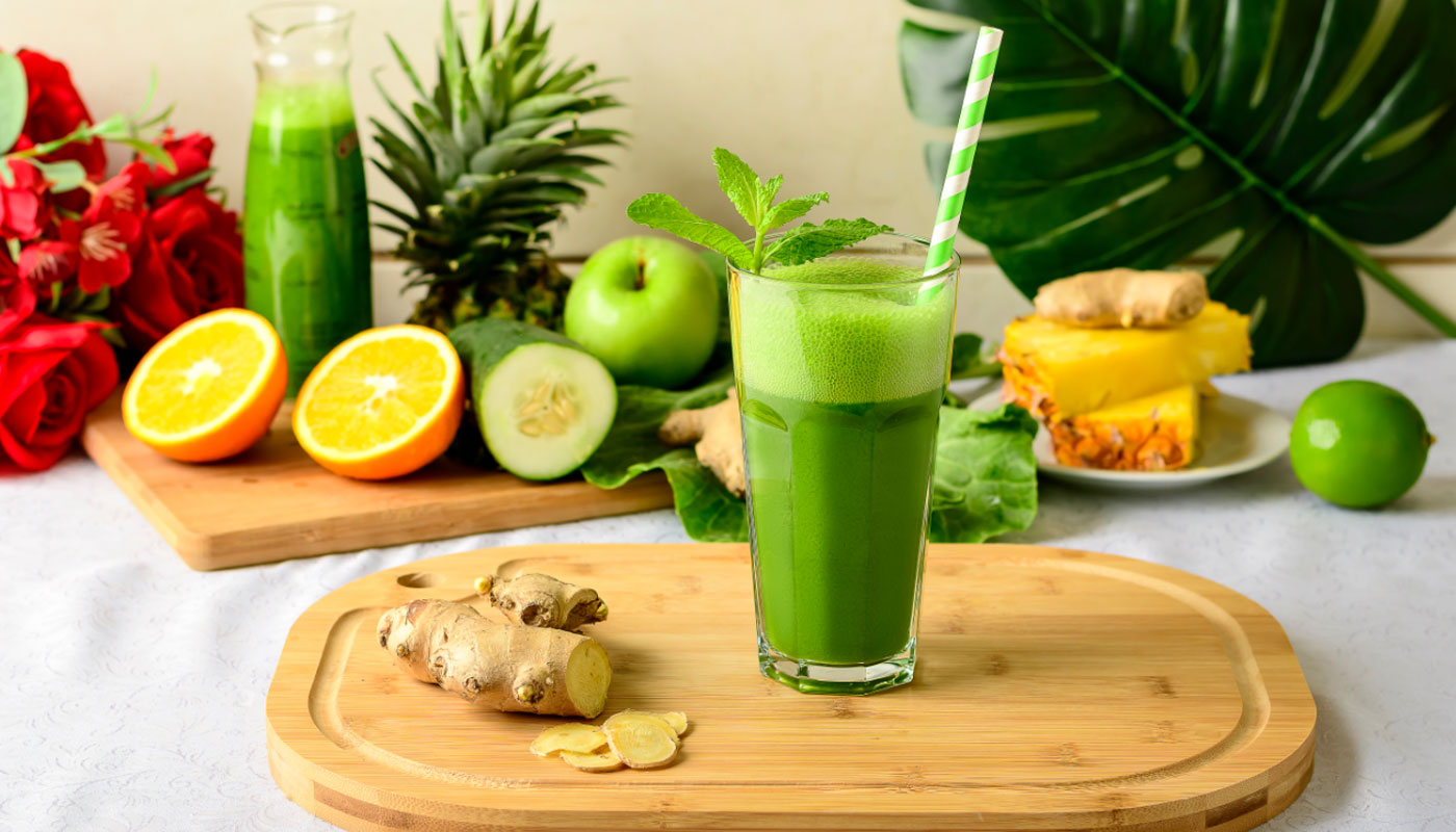 Suco detox de couve